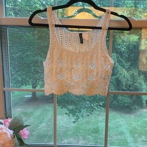 NWOT Crochet Crop Top